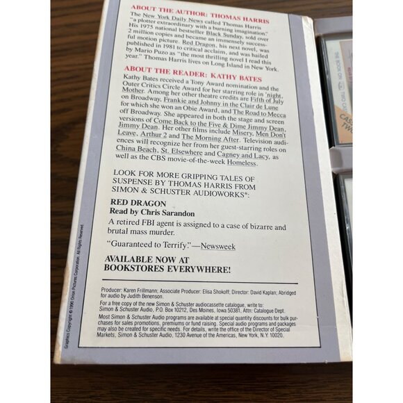 Simon & Schuster audio book The Silence of the Lambs - Picture 3 of 4